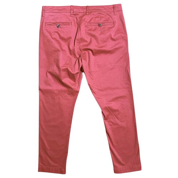 NWT Tailor Vintage Stretch Slim Fit Canyon Red Pants 36X30 - Picture 5 of 6